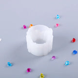 Crystal Stone Candle Holder Silicone Mold Handcraft UV Resin Moulds