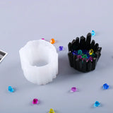 Crystal Stone Candle Holder Silicone Mold Handcraft UV Resin Moulds