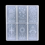 Silicone Tarot Card Mold for Epoxy Resin Jewelry Making