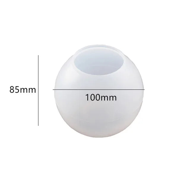 Handcraft Epoxy Resin Sphere Silicone Mold for Candle Holder