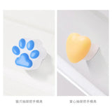 Heart-Shaped Cat Cabinet Handle Silicone Mold