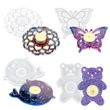 Epoxy Resin Coaster Silicone Mold Flower Butterfly Series Decorative Tray