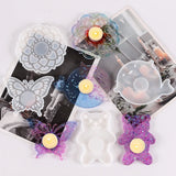 Epoxy Resin Coaster Silicone Mold Flower Butterfly Series Decorative Tray