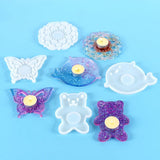 Epoxy Resin Coaster Silicone Mold Flower Butterfly Series Decorative Tray