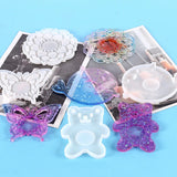 Epoxy Resin Coaster Silicone Mold Flower Butterfly Series Decorative Tray