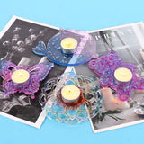 Epoxy Resin Coaster Silicone Mold Flower Butterfly Series Decorative Tray