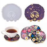 Epoxy Resin Coaster Molds for DIY Coffee Cup Tray Mat