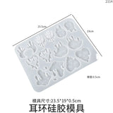 Halloween Silicone Earring Mould Tears Moon Mushroom Ghost