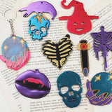 DIY Halloween Finger Skull Head Lips Silicone Mold