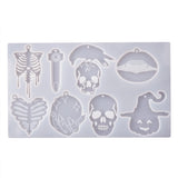 DIY Halloween Finger Skull Head Lips Silicone Mold