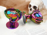 Epoxy Resin Skull Candle Holder Storage Box Silicone Mold