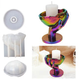 Epoxy Resin Skull Candle Holder Storage Box Silicone Mold