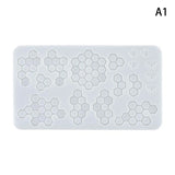 Epoxy Resin Honeycomb Keychain Crystal Mold