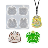 Silicone Mold Cat Head Pendant Jewelry Tools