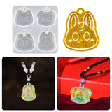 Silicone Mold Cat Head Pendant Jewelry Tools