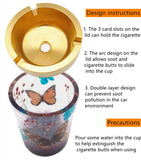 DIY Epoxy Resin Mold Ashtray Double-layer Car Ashtray Silicone Mold
