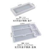 DIY Epoxy Resin Mold Rectangular Pencil Storage Box Silicone Mold