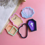 DIY Epoxy Resin Mold Bear Shell Cloud Shaker Mold Silicone Quicksand Moulds