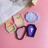 DIY Epoxy Resin Mold Bear Shell Cloud Shaker Mold Silicone Quicksand Moulds
