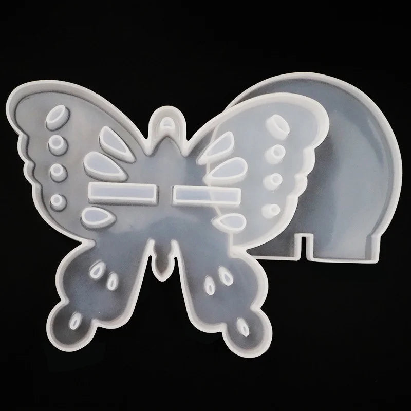 Epoxy Resin Mold Butterfly Storage Rack Stand Pendant Necklace Silicone Mold
