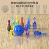 Epoxy Resin Bowling Play Set Silicone Mold