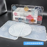 Epoxy Resin Mold Camellia Coaster Silicone Mold