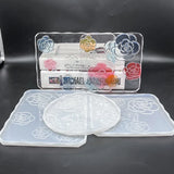 Epoxy Resin Mold Camellia Coaster Silicone Mold
