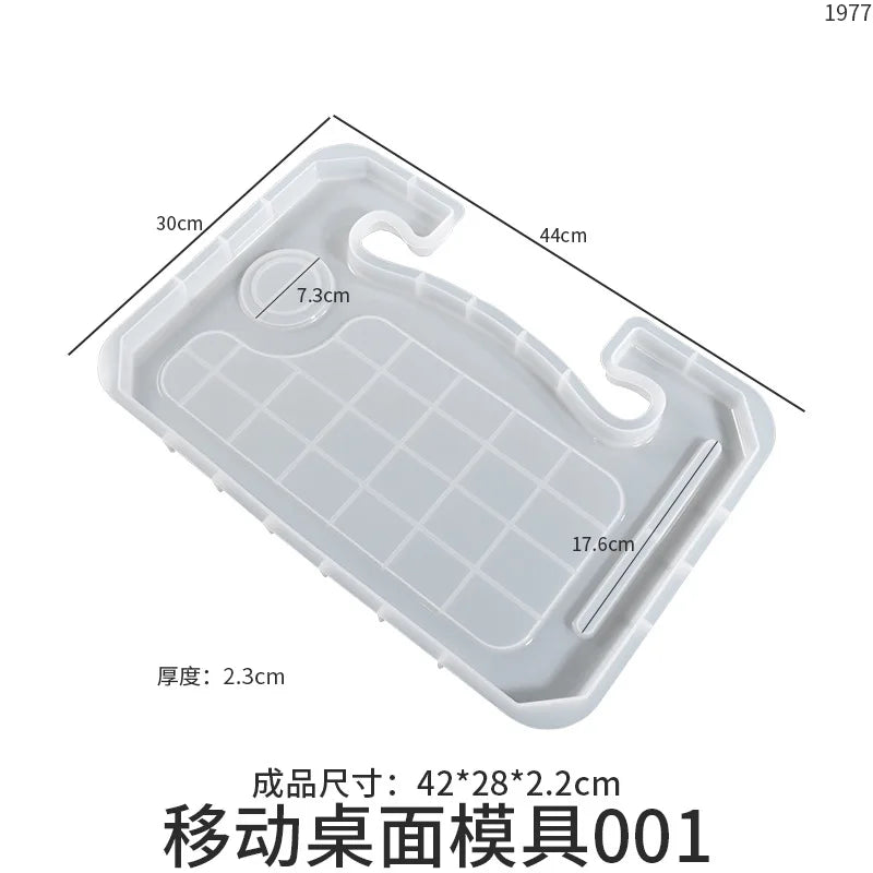 DIY Car Steering Wheel Tray Silicone Mold