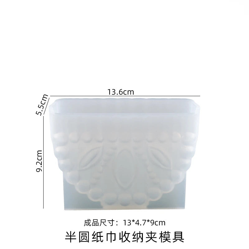 DIY Epoxy Resin Mold Card Instructions Tissue Storage Box Silicone Mold