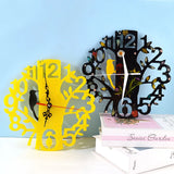 DIY Epoxy Resin Mold Clock Mold Size Flower Clock Mirror Silicone Mold