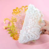DIY Epoxy Resin Mold Clock Mold Size Flower Clock Mirror Silicone Mold