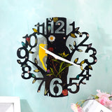 DIY Epoxy Resin Mold Clock Mold Size Flower Clock Mirror Silicone Mold
