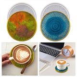 DIY Epoxy Resin Coaster Mold Set Round Silicone Mold Jewelry Tools