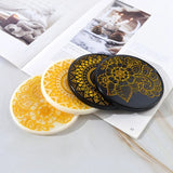 Epoxy Resin Mold Coaster Set Round Silicone Mold Jewelry Tools