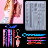 Epoxy Resin Mold Cold Weapon Keychain Silicone Mold