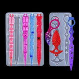 Epoxy Resin Mold Cold Weapon Keychain Silicone Mold