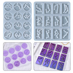 Resin Mold Constellation Pendant Silicone Mold