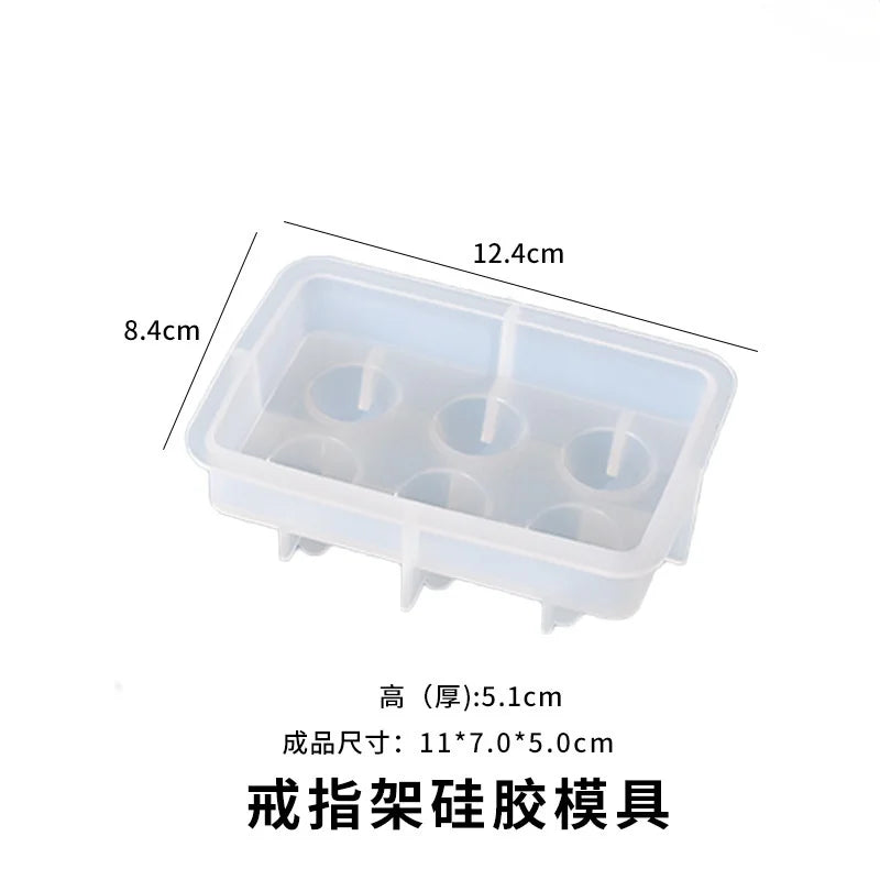 Epoxy Resin Mold for Earrings Ring Keychain Tapered Frame
