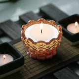Embossed Bowl Shaped Silicone Mold for DIY Candle and Succulent Potted