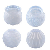 Embossed Bowl Shaped Silicone Mold for DIY Candle and Succulent Potted