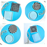 DIY Epoxy Resin Mold Cup Tray Coaster Silicone Mould