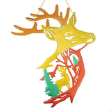 Epoxy Resin Mold Deer Head Small Antlers Pendant Silicone Mold