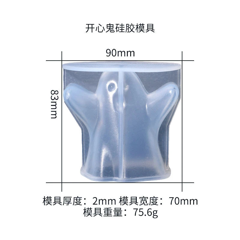 Ghost Ice Cube Silicone Mold for DIY Epoxy Resin, Cake, Chocolate