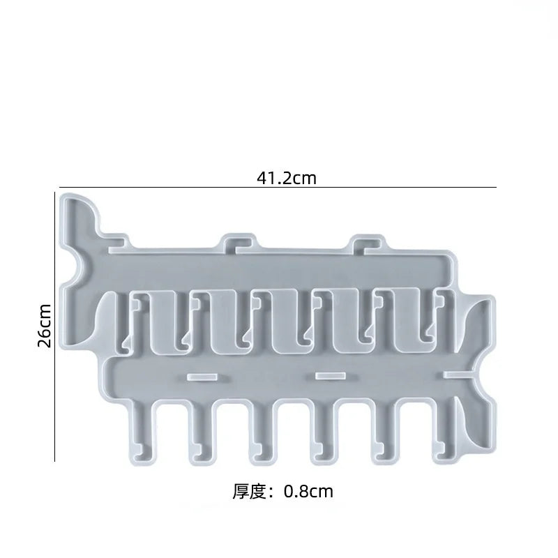 Silicone Jewelry Tools Storage Rack Mold - DIY Epoxy Resin Glasses Accessories