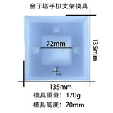 Epoxy Resin Mold Pyramid Phone Holder Bracket Silicone Mold Jewelry Tools