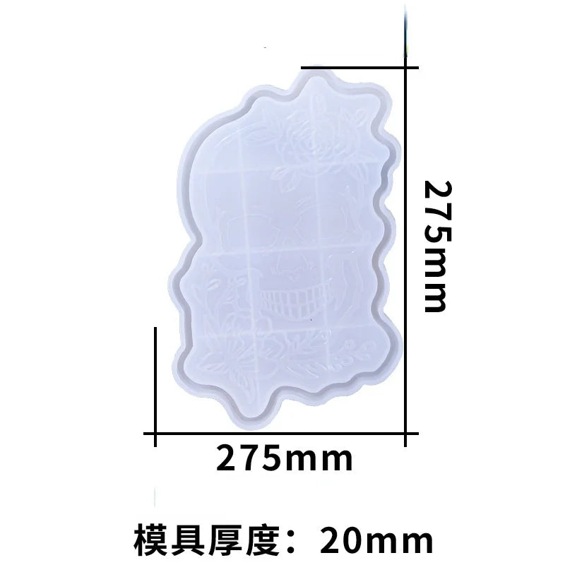 Halloween Skull Tray Silicone Mold DIY Epoxy Resin Settable Jewelry Tools