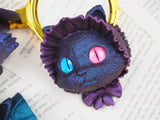 Halloween Witch Cat Devil Cat Head Frosted Silicone Mold