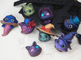 Halloween Witch Cat Devil Cat Head Frosted Silicone Mold