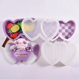 Heart Love Checkerboard Storage Box Mold