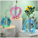 Hexagon Love Flower Test Tube Cultivation Silicone Mold